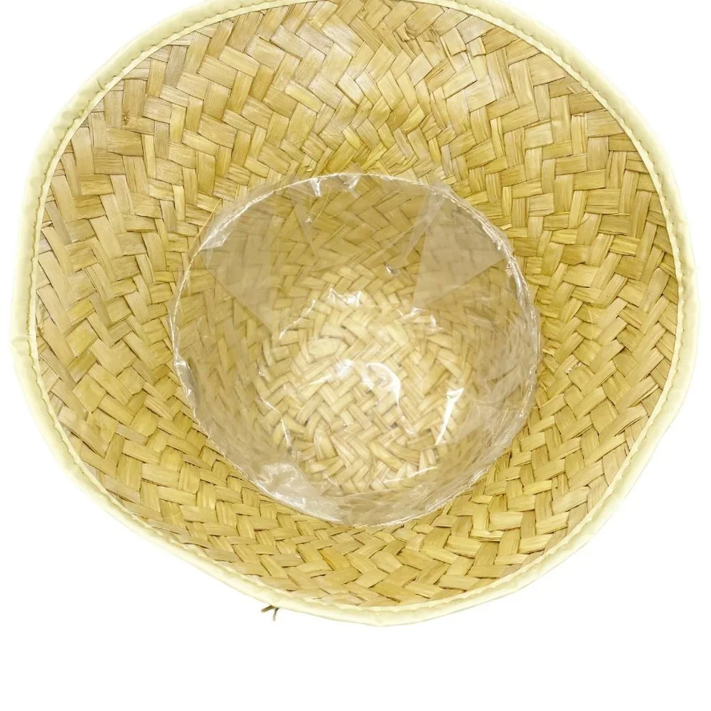 Tan Straw Handmade Bucket Hat OS - Picture 6 of 15